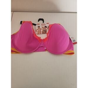 Parade Women's Unlined Underwire Bralette - Pink, Yellow Size 3xl